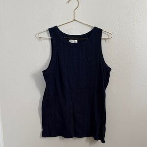 Maurices Dark Blue Textured Tank Top